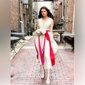 NWOT TEA & CUP fit & flare sleeveless maxi dress size medium